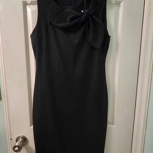 Banana Republic Black Mini Dress with Bow Accent. NWT Size 4